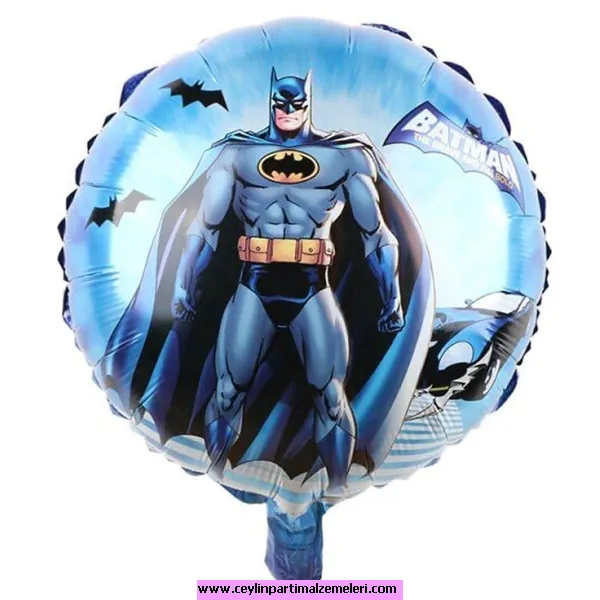 Batman Yuvarlak Folyo Balon